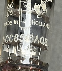 (1) Amperex / Bugle Boy ECC85 / 6AQ8 Dual Triode Tube – Heerlen, Netherlands NOS
