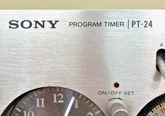 Rare Vintage SONY PT-24 Program Timer Audio Clock 24 Hour Analog Timer Japan