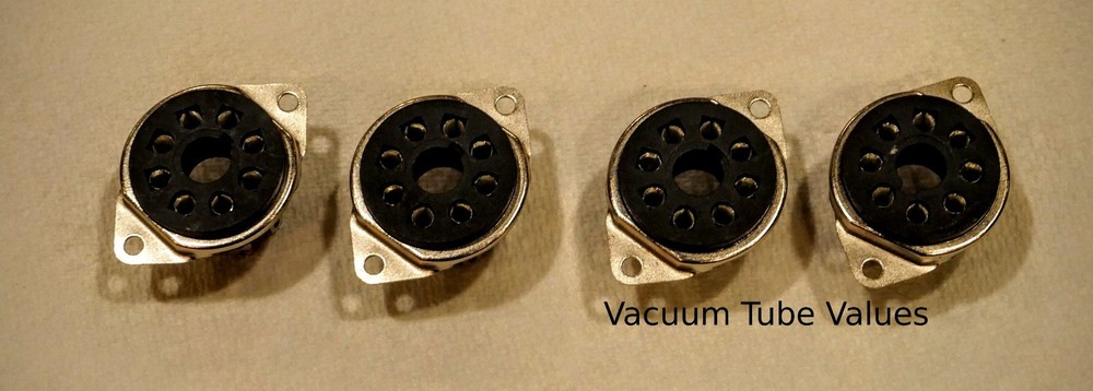 CELANEX 8 pin Octal Vacuum Tube Socket 8PINCLX TOP BOTTOM MOUNT 4 PCS MCINTOSH