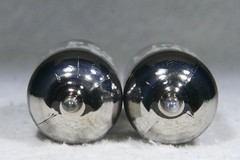 Matched Pair Siemens CCa (=E88CC/6922) A-Frame Getter Gold Pin Germany 1973