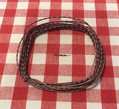 Western Electric Cloth Covered Wire Vintage 24 AWG Single Strand 20 Feet