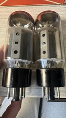 Matched Pair 6CA7 EL34 Vintage Sovtek Reflektor H3B3 Fat Bottle Power Tubes