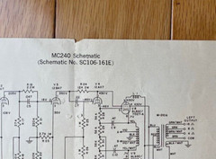 Original Maintenance Manual for McIntosh MC-240 Power Amplifier