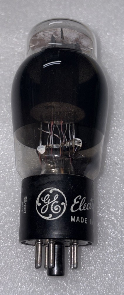 GE 6L6G Black Glass Power Vacuum Tube Amplitrex Tested 91%