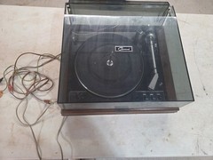 Garrard Synchro LAB 72B Wood Base Turntable, Shure M44E Cartridge, Repair, Video