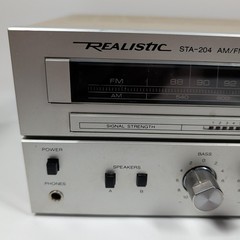 Realistic STA-204 AM/FM Stereo Receiver Vintage 1970s Radio Shack w/ Manual
