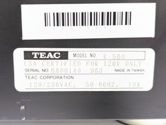 Vtg TEAC R-560 Cassette Tape Deck Player