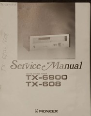 PIONEER TX-6800 TX-608 Stereo Tuner Service Manual