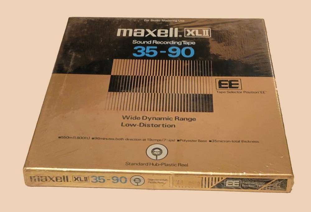 Maxell XLII 35-90 EE 7” Reel To Reel Tape Studio Quality NOS New and Sealed!