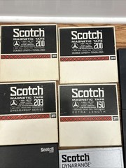 Lot of 11 Vintage Scotch 3M Magnetic Tape 150, 1/4″ x 1800′ Tapes 200 203 Jazz