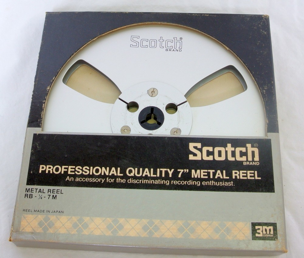 Scotch 3M 1/4″ 7″ Empty Professional Metal Audio Tape Reel Vintage RB-1/4-7M