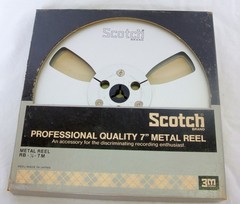 Scotch 3M 1/4″ 7″ Empty Professional Metal Audio Tape Reel Vintage RB-1/4-7M