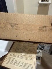 Western Electric 1940s 274B Vacuum Tube with Box & Instruction Sheet