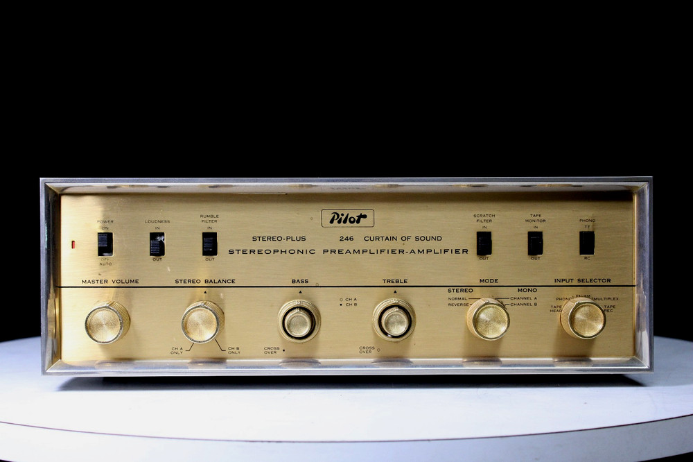 Vintage PILOT 246 ‘Curtain of Sound’ Tube Integrated Amplifier Serviced