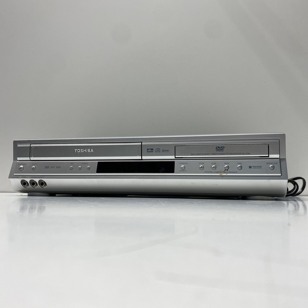 Toshiba SD-V392SU DVD VCR Combo Player VHS Video Cassette Recorder Silver
