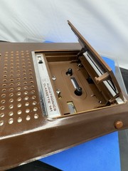 Audiotronics Classette 141 Solid State Japan Brown W/ Leather Case Tested Works
