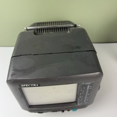 Vtg Spectra 5” Portable Color TV Comes With Battery Adapter No Wall Plug