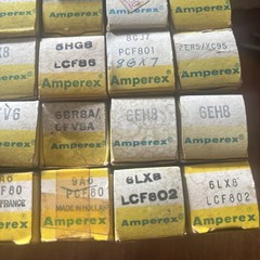 Lot/27 Amperex Mullard NOS Tubes 6BZ6/4EH7/UF89/6BC8/6GH8A/6FV6/8GX7/6LX8 Etc..