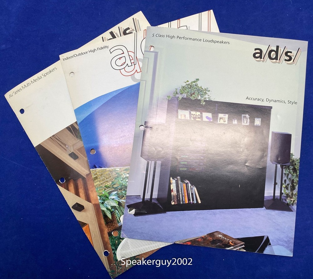 3 Original a/d/s Brochures / AV Series – Indoor Outdoor – S Class Speakers — #1