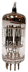 HIGH GM (1841, 1737) BRIMAR ENGLAND 12AX7 / ECC83 TUBE SHORT GREY PLATE HALO
