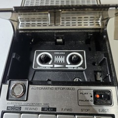 Vintage GE 3-5105 Tape Recorder w/dual Mic system both mics work super clean!