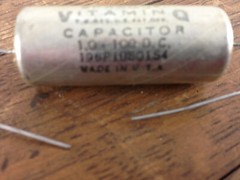 NOS – Sprague Vitamin Q Capacitor 1.0 – 100 DC 196p10501S4 #102