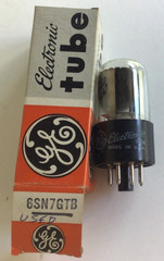 GE 6SN7GTB Vacuum Tube Vintage Tested Good with Original Box