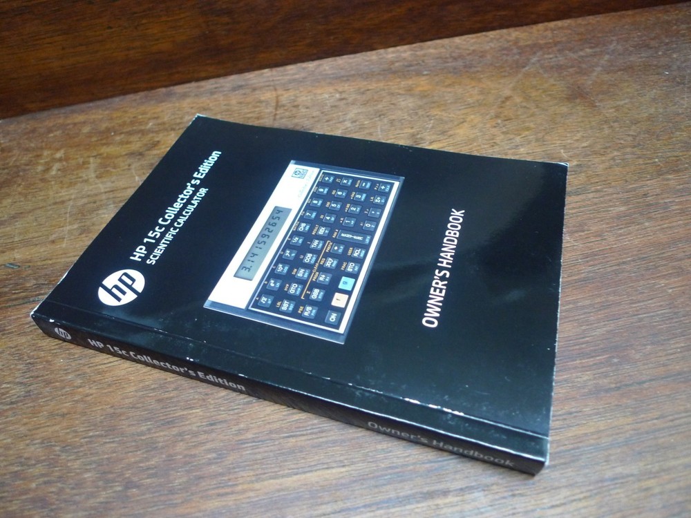 HP-15C COLLECTOR’S EDITION VINTAGE CALCULATOR ORIGINAL MANUAL