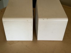 Realistic Minimus-7 Speaker Pair 40-2045 White 40W 8 Ohm Radio Shack – Tested