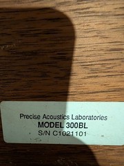 Vintage Speakers Precise Acoustic Laboratories 300BL