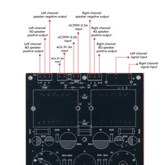 HiFi EL34 Vacuum Tube Amplifier Class A Single-ended Stereo Audio Amp DIY Kit