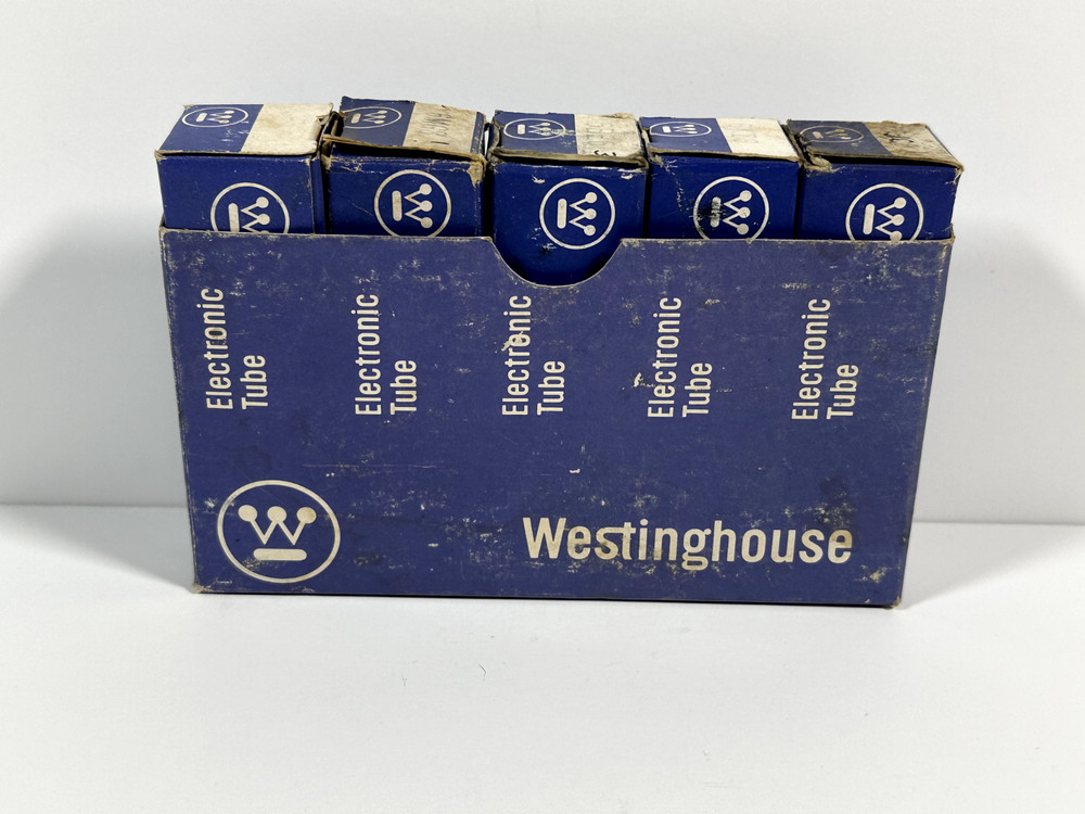 Lot of 5 – Vintage WESTINGHOUSE Electronic Tubes- 6JC8, 6KZ8, 6BE6, 6MG8, 6LX8