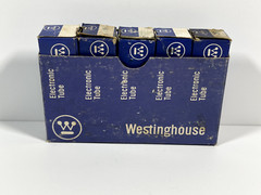 Lot of 5 – Vintage WESTINGHOUSE Electronic Tubes- 6JC8, 6KZ8, 6BE6, 6MG8, 6LX8