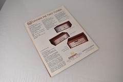 Original Vintage Crown FM Two Stereo Tuner FM-2 Sales Brochure