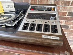 🍊Vintage 1970s Zenith Allegro Stereo System w/ AM/FM Stereo Turntable 8 Track!