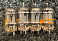 NOS NIB Matched Quad Amperex Sylvania 5814A Audio Tubes 1976