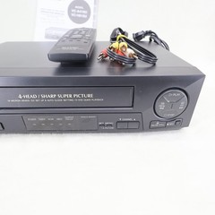 Sharp VC-A410U 4-Head VHS VCR Video Cassette Recorder Remote Manual READ parts