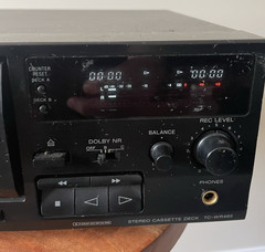 SONY TC-WR 465 Double Cassette Deck Auro Reverse Tested Works Made in Malaysia