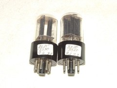 2 x 6sn7gtb RCA Tubes*Black Plates-D*Clear Glass*Very Strong Matched Pair*#14