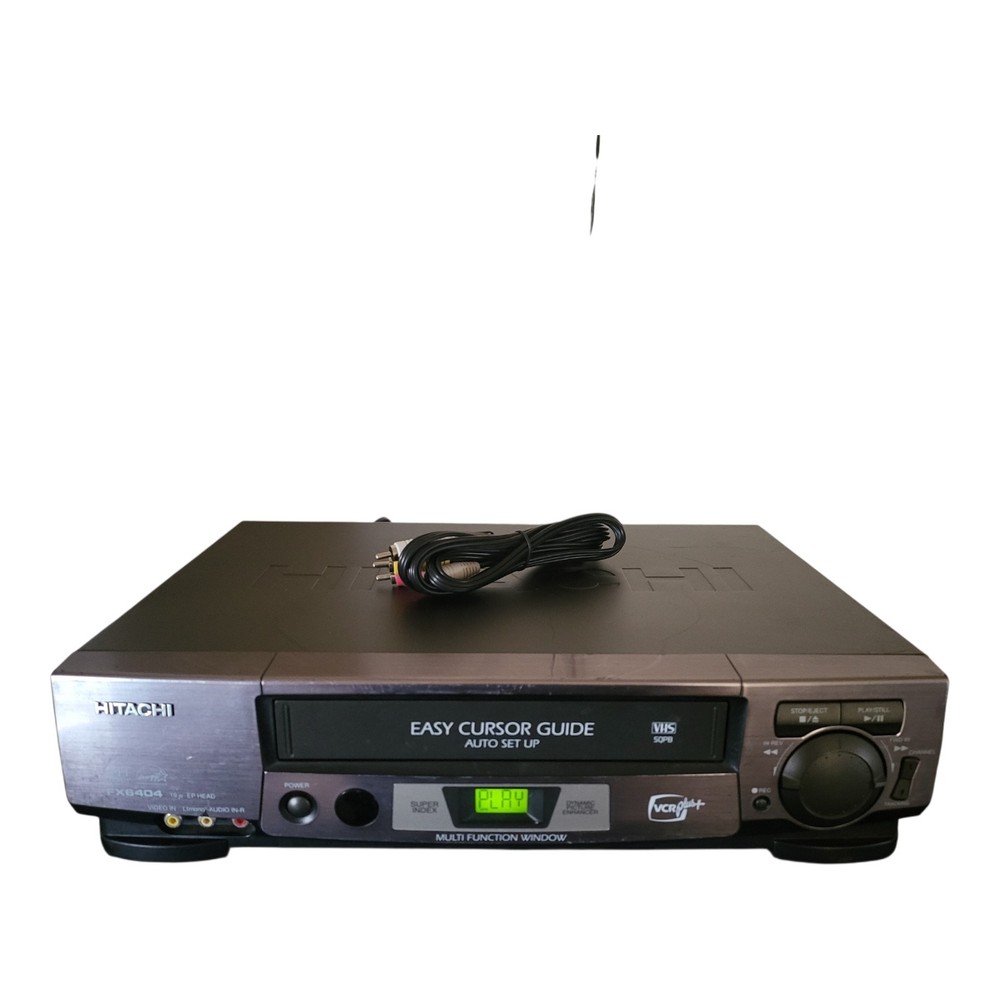 *FULLY SERVICED* Hitachi VT-FX6404A 4 Head Hi-Fi VCR Plus+ VHS SQPB