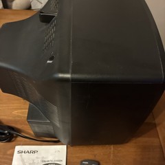 Vintage 2002 Sharp 13N-M100B CRT TV Front Inputs Retro Gaming w Remote & Manual