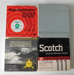 5″ Reel to Reel Audio Recording Tapes Lot/4 Scotch BASF ~Untested~
