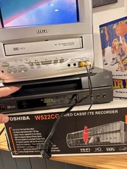 Toshiba W-522CG 4-Head Hi-Fi VCR VHS Player Tested Cleaned w/Original Box Remote