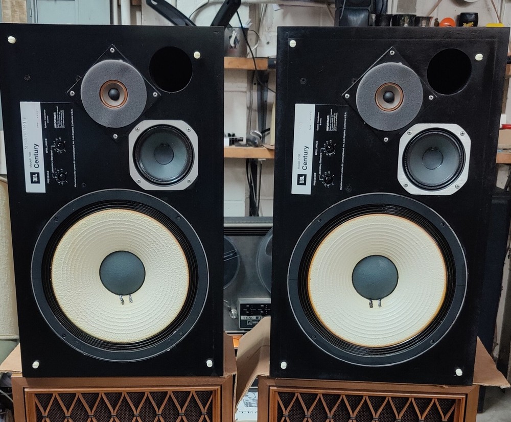 JBL L100 2nd generation speakers (1 pair) Vintage Original Mid Century Walnut