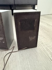 Sonic TX-2 Acoustic Suspension speaker System Power Booster Silver Music