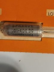 1 Vintage .01 uf 400v Sprague 118P10394S4 Vitamin Q Capacitor