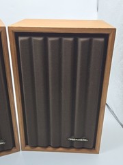Realistic Minimus-4 Wood Speakers Walnut Bookshelf Radio Shack Tandy 8 Ohm VTG