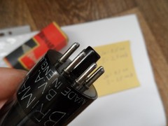 Brimar 6SN7GT Black Glass Valve Tube