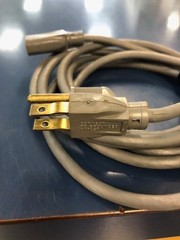 Vintage Belden 7A-125V 3-Prong Oval AC Power Cord For HP, AMPEX, ALTEC and More