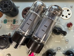 Matched Quad Tesla EL34 Tubes Tested On TV7-D/U at 52,52,52,52 & 37,37,37,37ma
